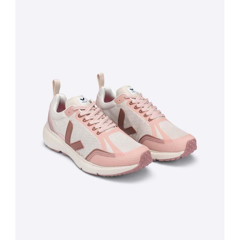 Women's Veja CONDOR 2 ALVEOMESH Shoes Beige/Pink | ZA 497PJJ